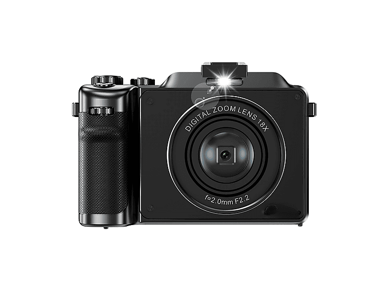 Fotocamera Digitale 18MP Per Bambini – Schermo 2.7”, Zoom 8x, USB 2.0, Microfono, Argentata – Per Principianti