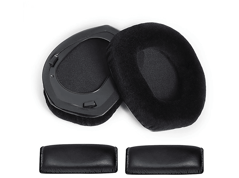 Ersatz-Kopfbügelpolster Für Sennheiser RS160/170/180 – 2 Stück, Aus Weichem Schaumstoff & Leder