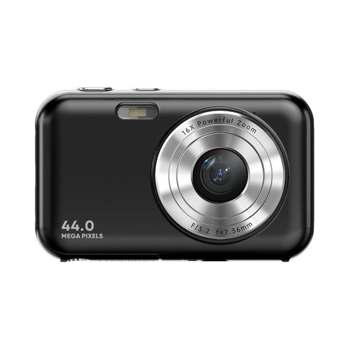 INF Digitalkamera 1080P 44MP 16-fach Digitalkamera Schwarz Zoom 32-GB-Karte 2,4-Zoll-Display