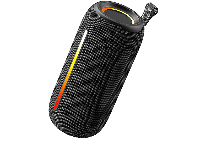 ENBAOXIN Tragbare Bluetooth-Stereoanlage für Schwarz, Draußen, Subwoofer RGB-Lichteffekt, mit Bluetooth-Lautsprecher, Wasserfest Wasserdicht