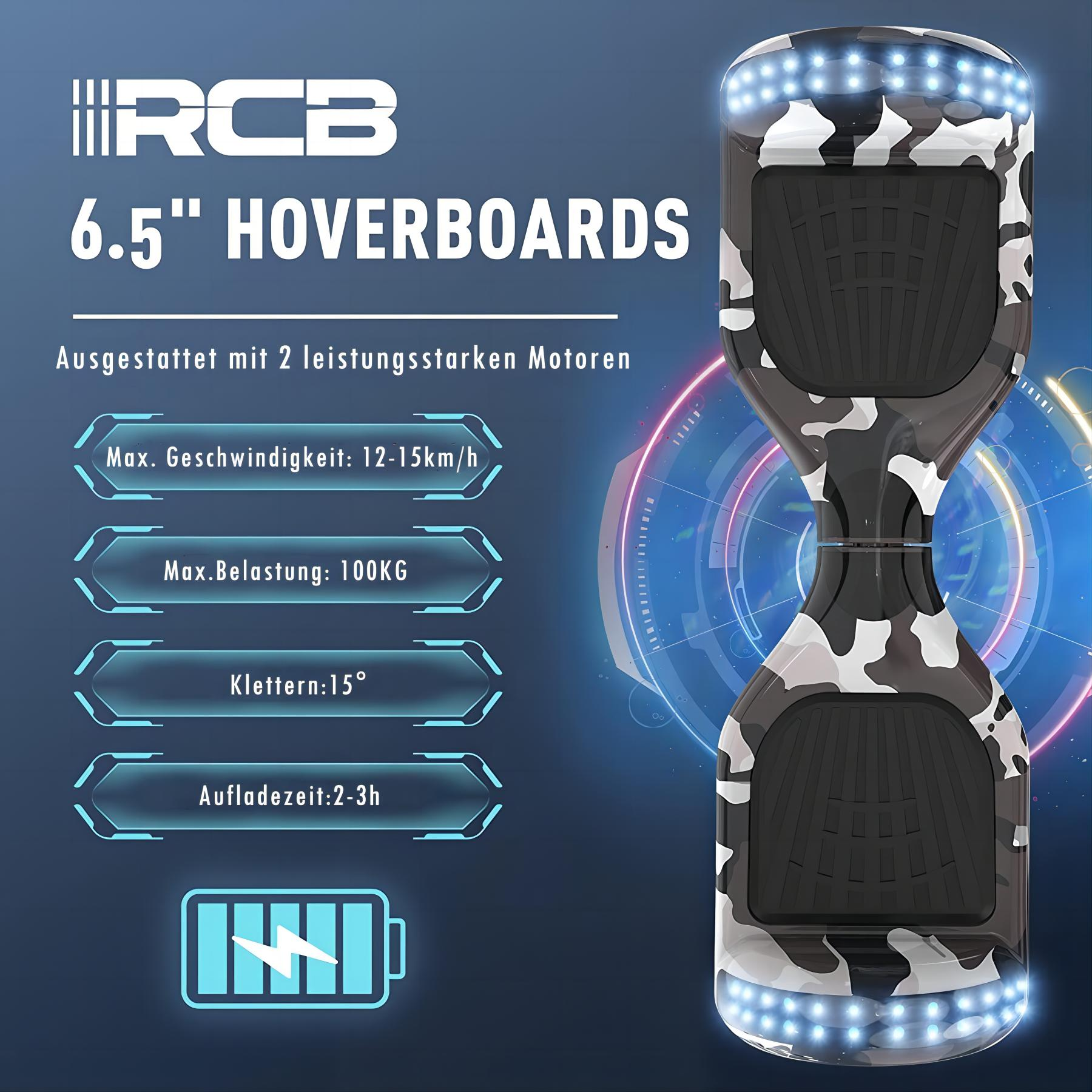 RCB Hoverboard Armeegrün) Zoll, (6,5 Balance Board für Kinder