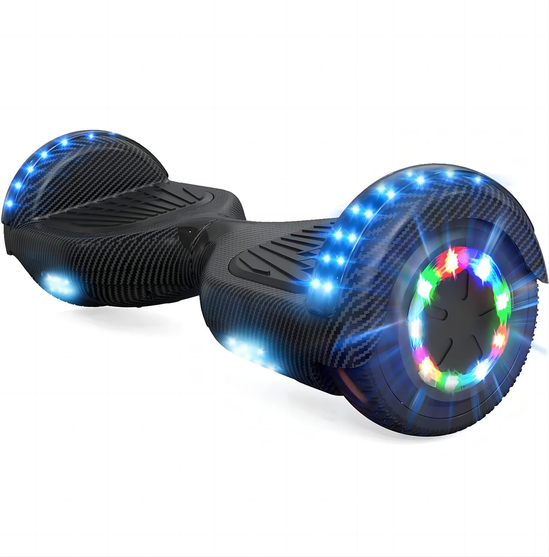 Board Zoll, (6,5 RCB Kohlenschwarz Hoverboard Kohlenschwarz) mit Sitz und Balance