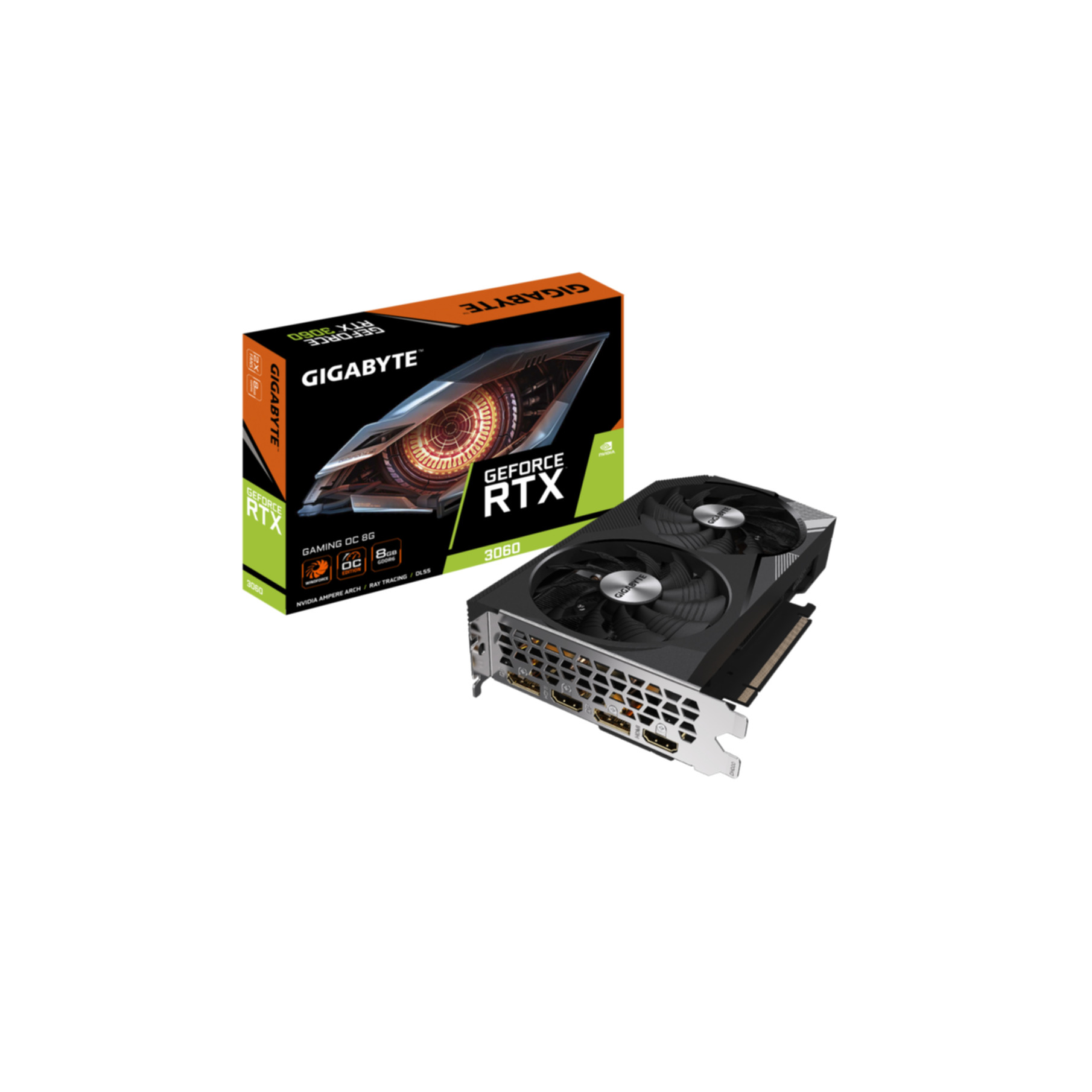 2.0 Grafikkarte) RTX 3060 8GB OC GeForce® Gaming (NVIDIA, GIGABYTE