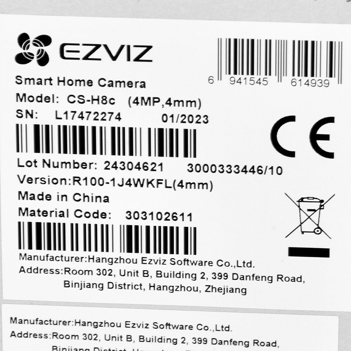 EZVIZ H8C, Videoüberwachungskamera