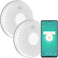 MediaMarkt AROHA Smart Connect Combimelder - Rookmelder en koolmonoxidemelder met 10 jaar batterij Wit aanbieding