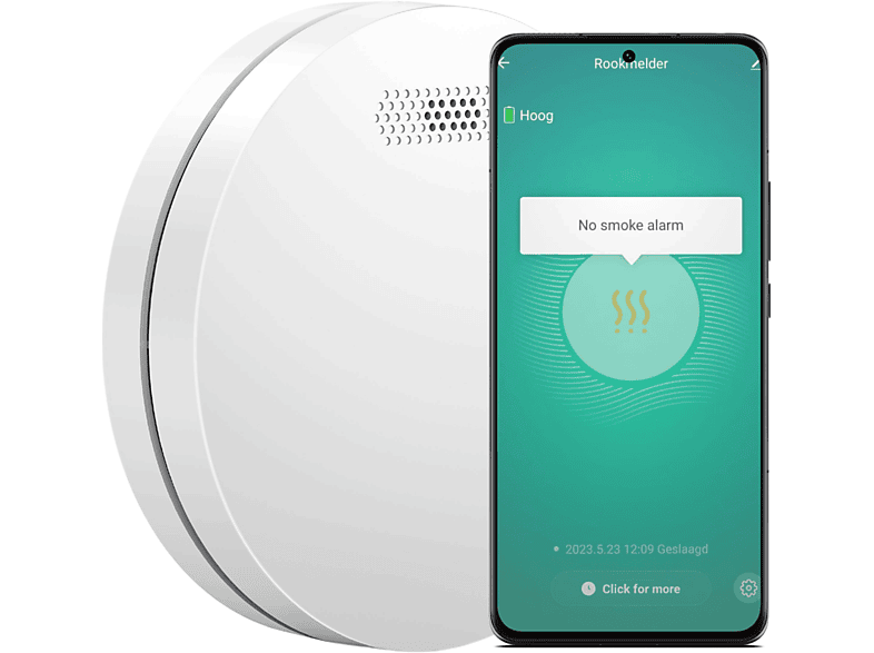 Set Smart WLAN, - weiß Connect Jahres 10 1 Batterie AROHA Rauchmelder, -