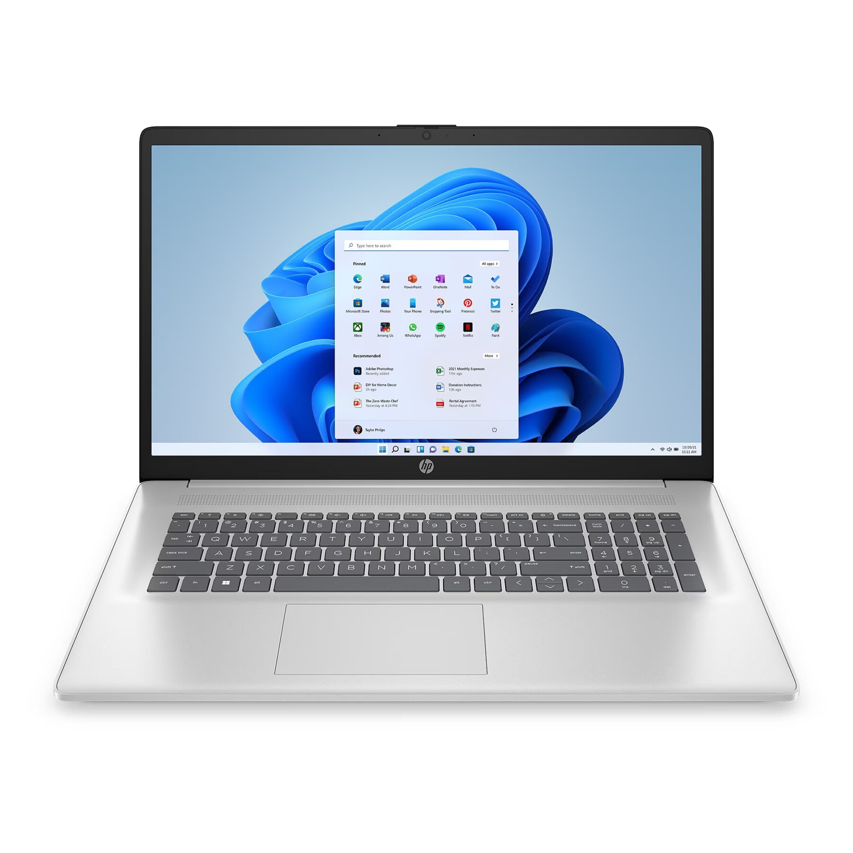 HP Laptop | GB RAM, 17,3 | 4.60 x Display, Core™ 11 Zoll i5 GHz Silber | Notebooktasche, 10 8 SSD, Notebook Intel 1335U Pro Core mit | 17,3\