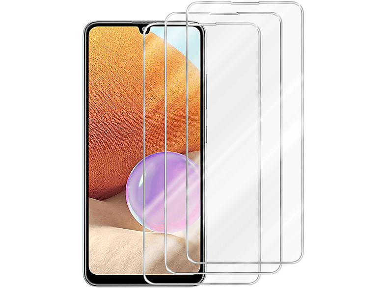 Tempered CADORABO Galaxy Schutzfolie(für 4G) A32 Schutzglas 3x Samsung Glas