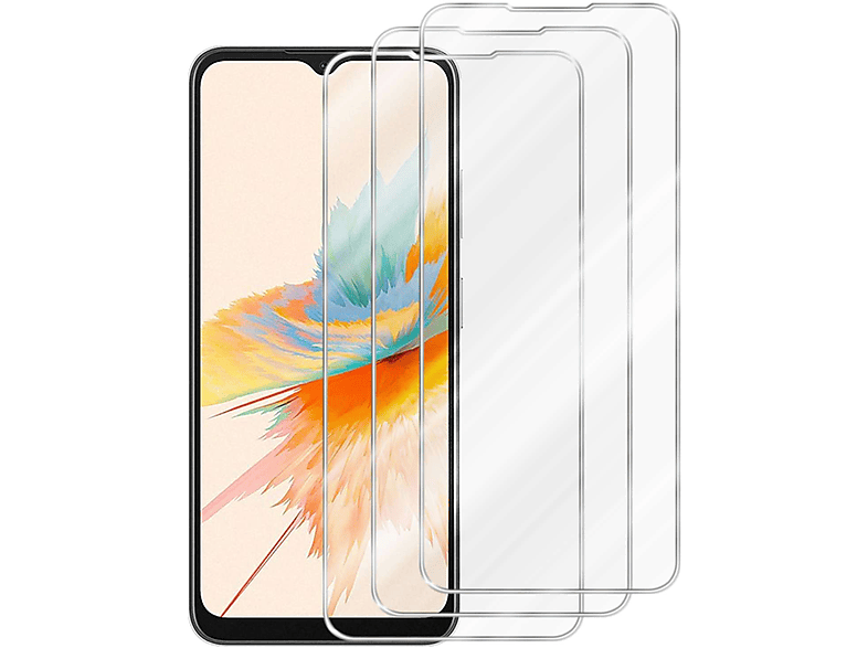 CADORABO 3x Schutzglas Tempered Blackview Glas Schutzfolie(für A85)