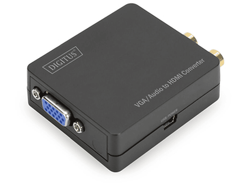 DIGITUS DS-40130-1 34,29 mit VGA-zu-HDMI-Adapter Audio cm