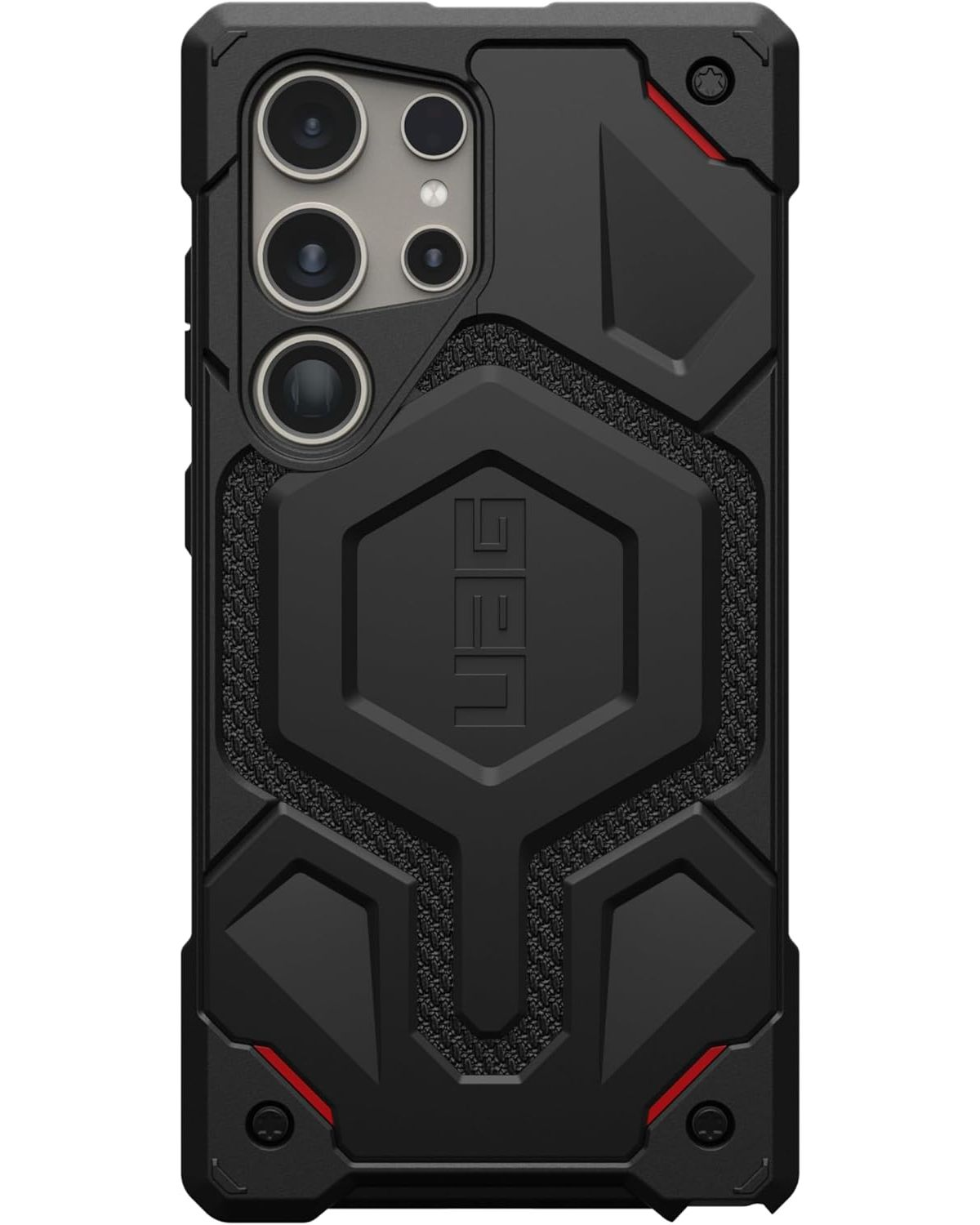 URBAN Monarch ARMOR Backcover, schwarz Galaxy kevlar Samsung, S24 GEAR Ultra 5G, Pro,