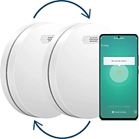 MediaMarkt AROHA Smart Connect & Link Rookmelder met 10 jaar batterij Wit aanbieding