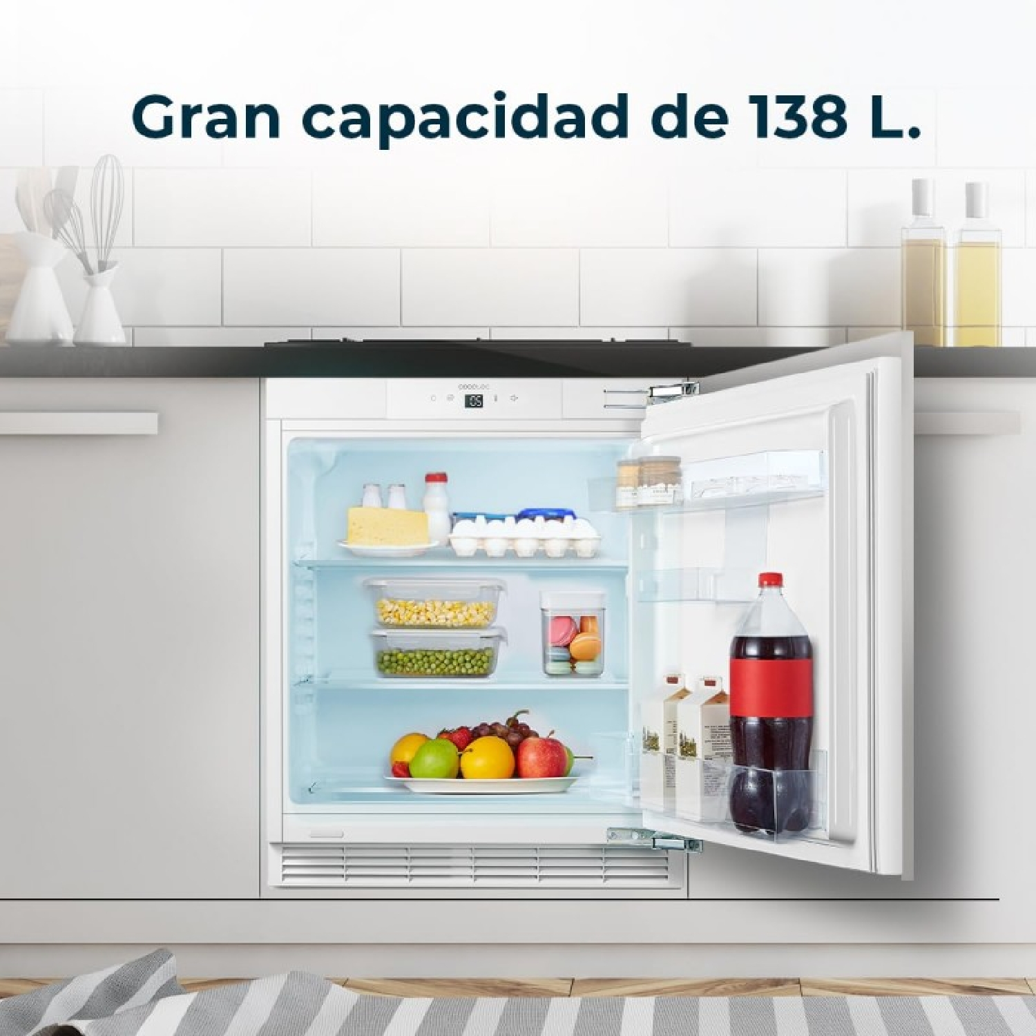 CECOTEC Bolero CoolMarket TT BI 138, FRIGORIFERO DA TAVOLO, Classe E