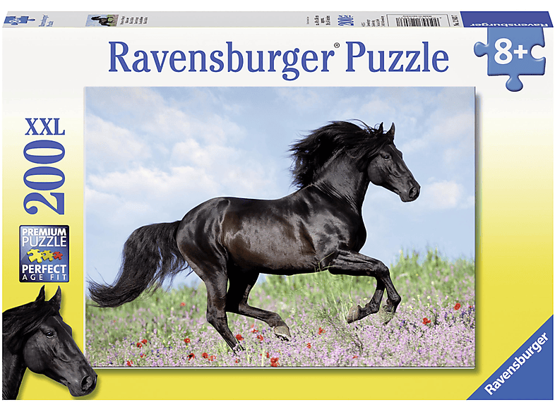Schwarzer RAVENSBURGER Hengst Pz. Puzzle 200T