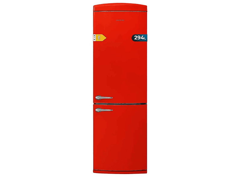 Frigorífico combi - CECOTEC Bolero CoolMarket Combi Origin 294 Red E