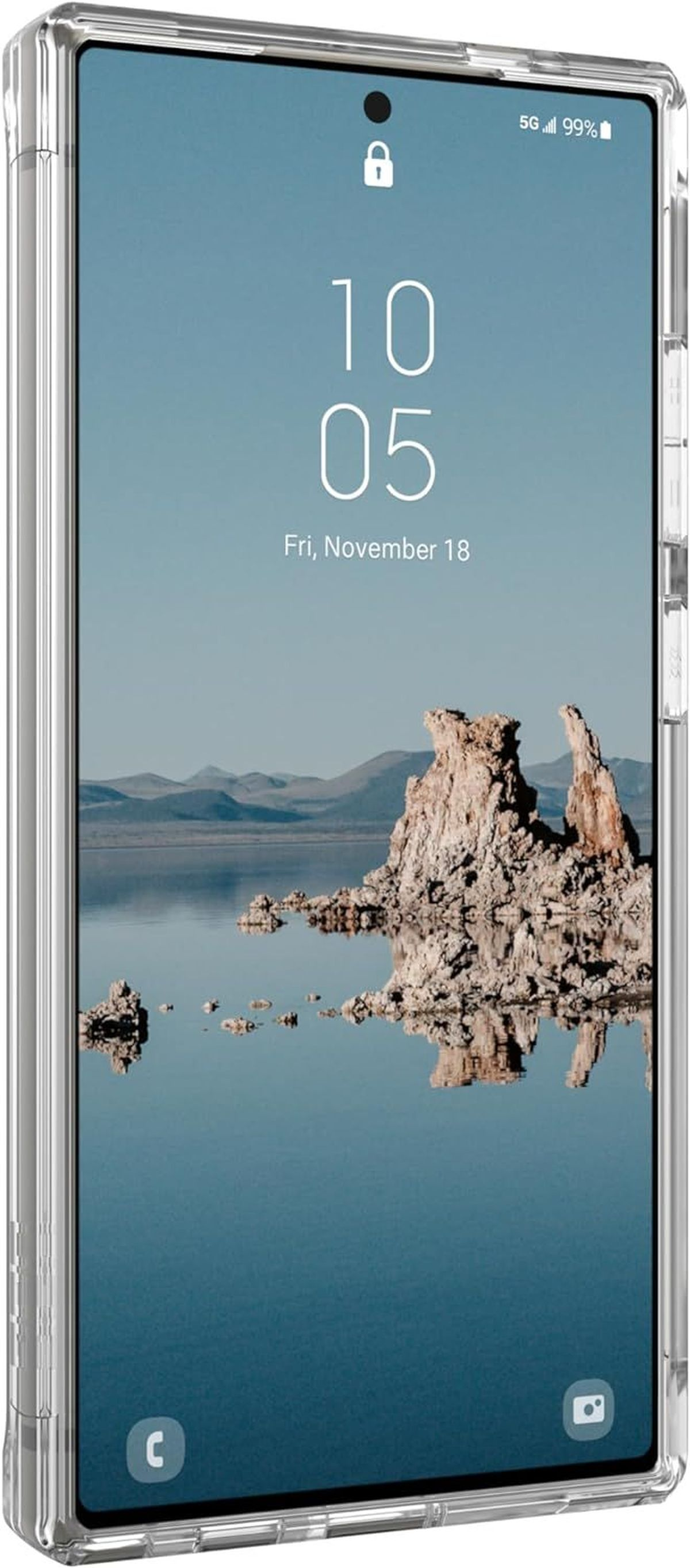 Samsung, Ultra / URBAN Pro, Galaxy 5G, (transparent) Plyo ice Backcover, ARMOR GEAR silber S24