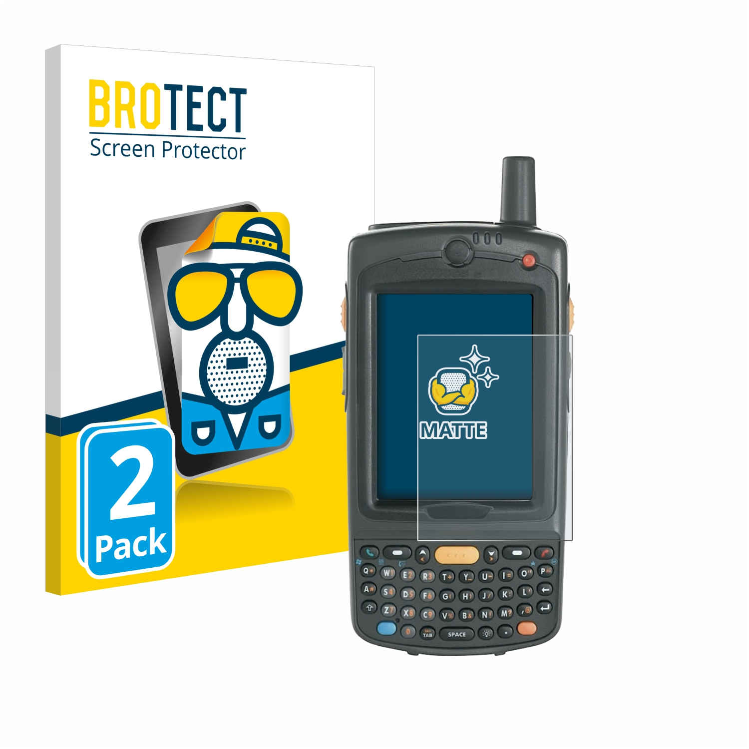 BROTECT 2x Schutzfolie(für matte Motorola MC75A)