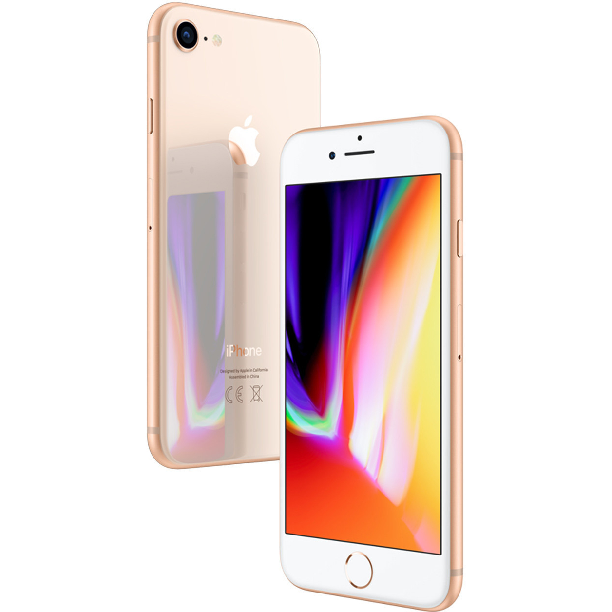 APPLE (*) Dual iPhone SIM REFURBISHED 8 GB gold 64