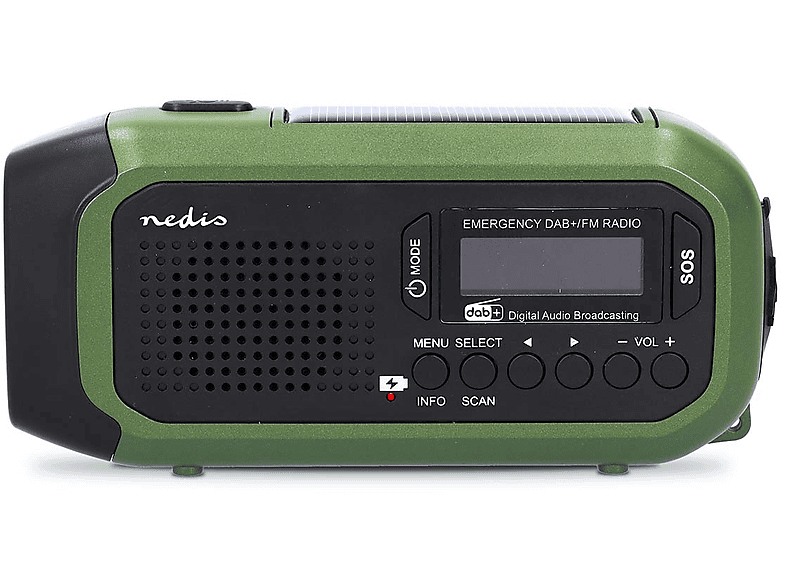 NEDIS RDDBCR2000GN Radio, DAB+, Schwarz