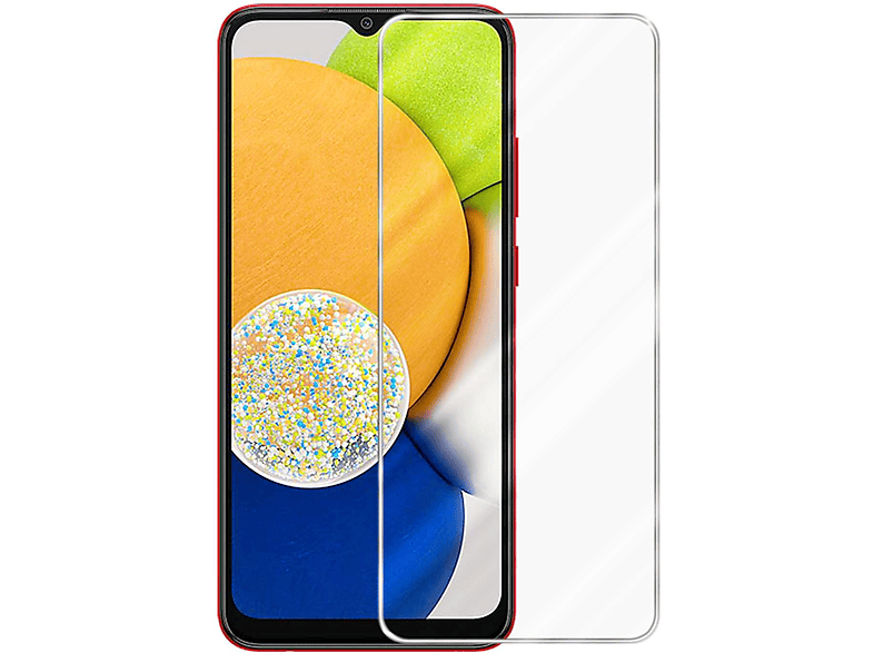 CADORABO Galaxy Schutzfolie(für Tempered Glas A03) Samsung Schutzglas