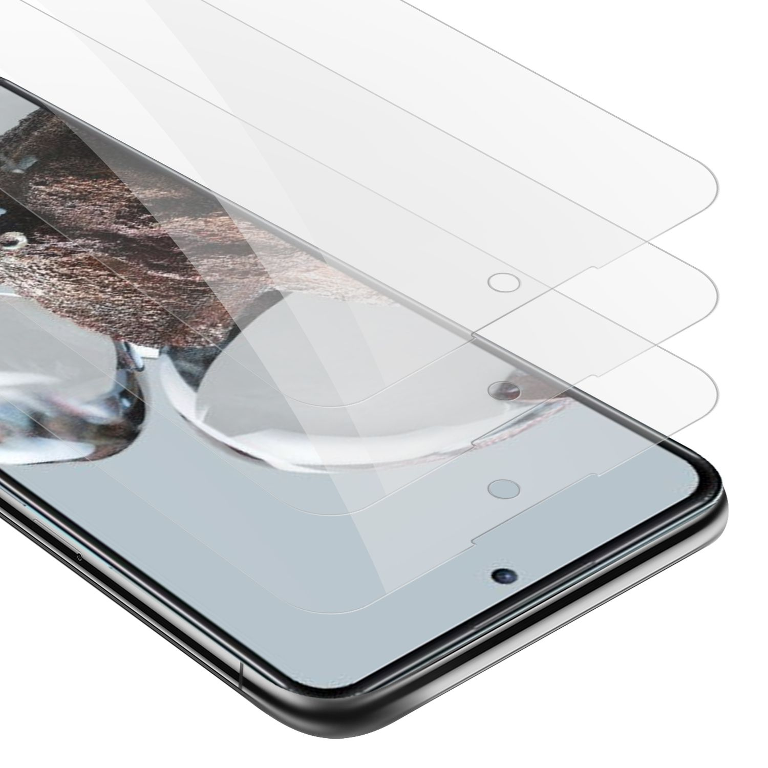CADORABO A1) RedMi Xiaomi 3x Schutzfolie(für Schutzglas Glas Tempered