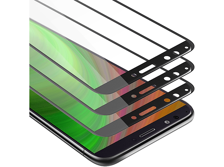 PRIME) Huawei Folie Folie(für Schutz Display Folie Displayfolie CADORABO Vollbild (Tempered) 3x Kunststoff Y6