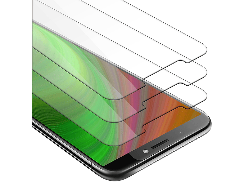 Folie(für 3er Pack 12 HTC Glas Desire PLUS) Schutz CADORABO Schutz Display Glass Tempered Display