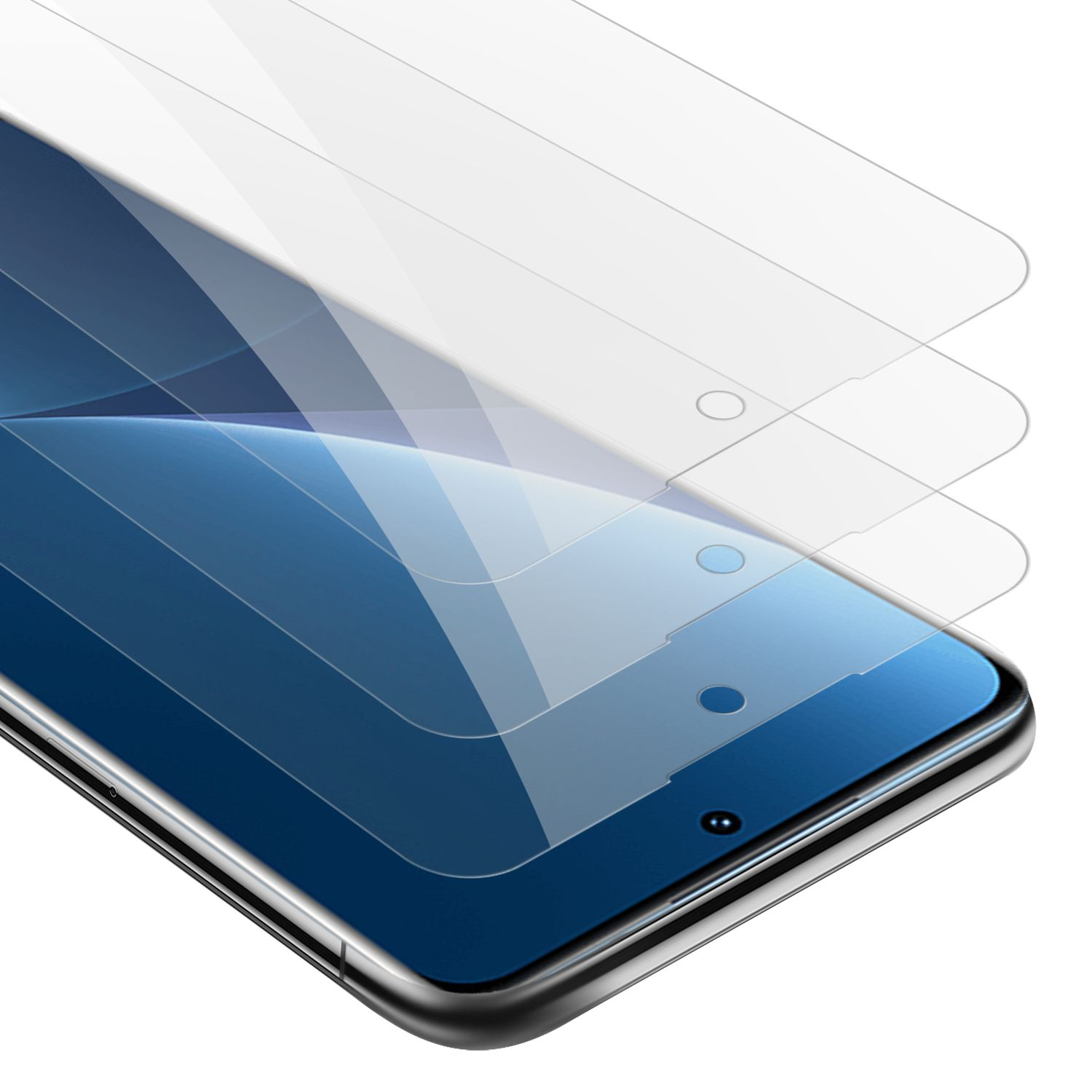 CADORABO 3x Schutzglas Xiaomi Tempered Glas 12 Schutzfolie(für PRO)