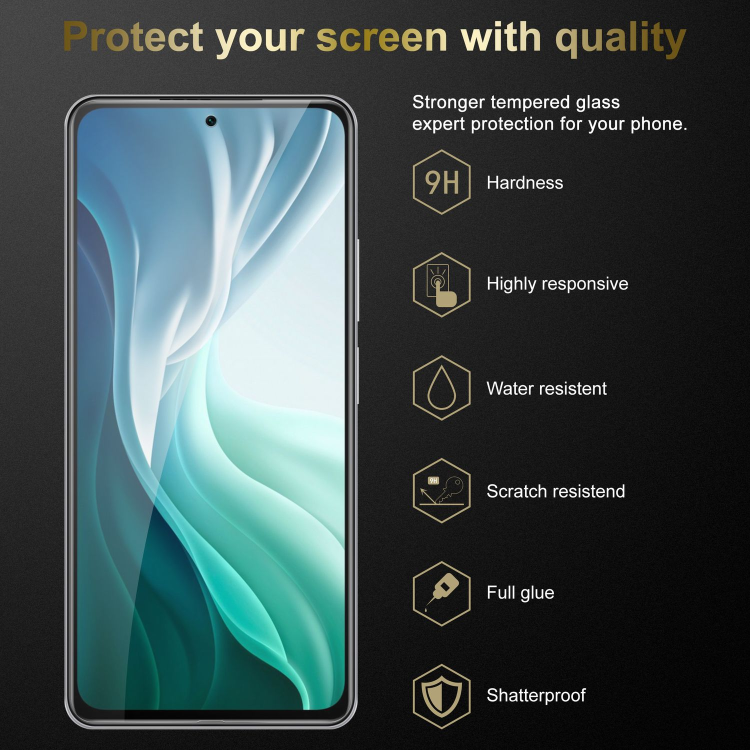 Cadorabo Vetro Temperato 9H Per Xiaomi Mi 10T / 10T PRO - Trasparente, Compatibile 3D Touch
