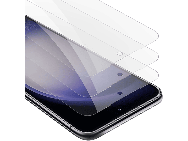 CADORABO 3x Schutzglas Tempered Glas Schutzfolie(für Samsung Galaxy S23)