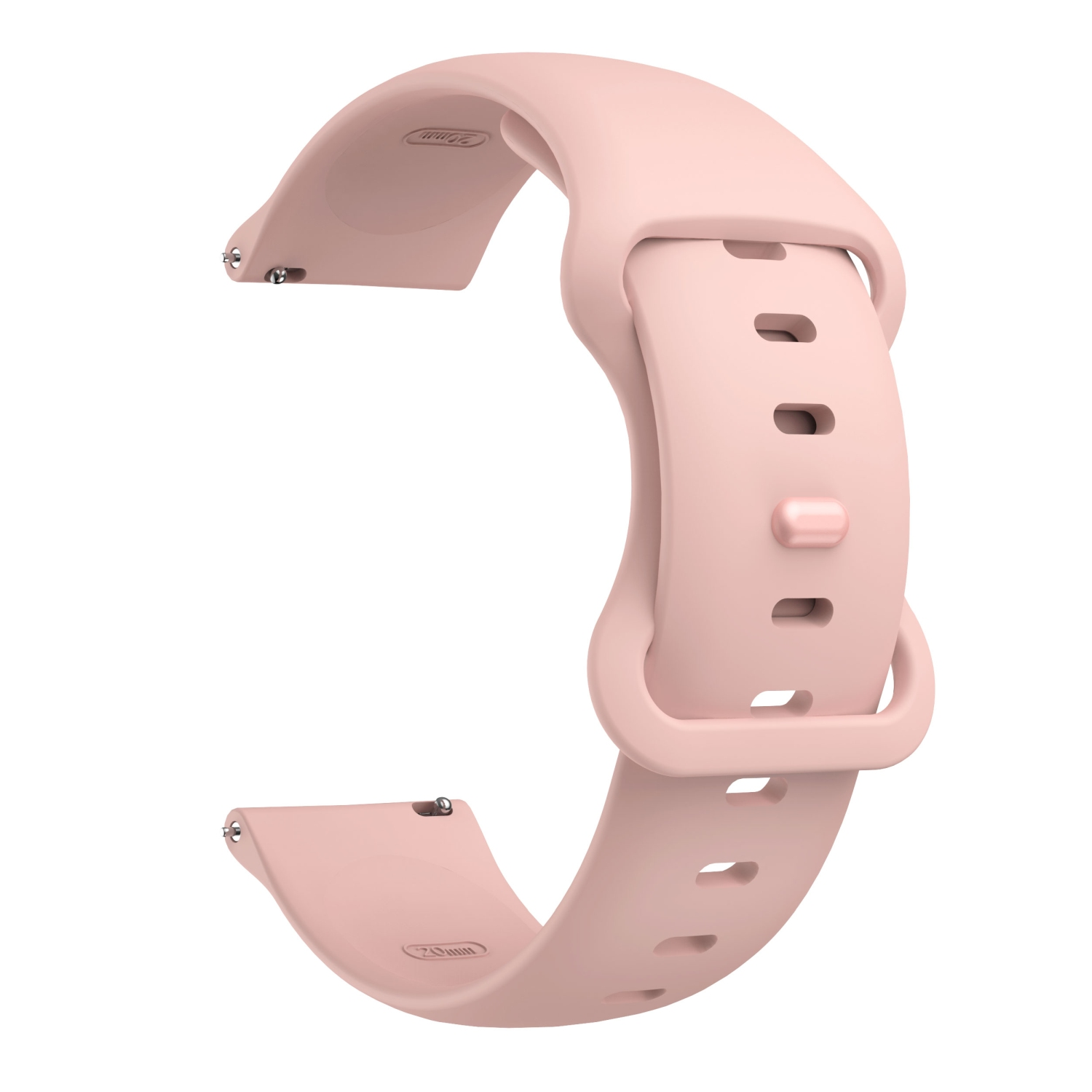 Rosa Uhrenarmband mit Schnalle. Das Uhrenarmband ist neu.