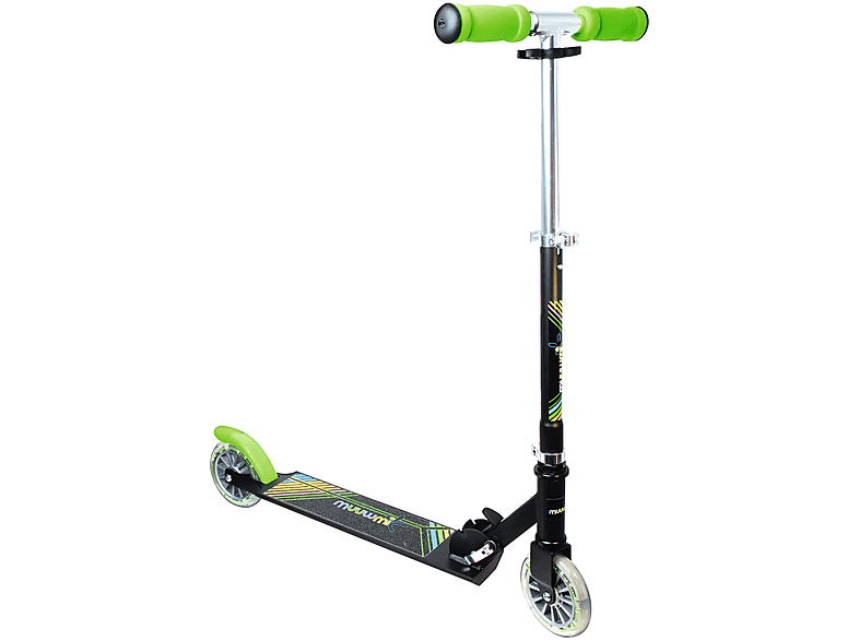 [Explosive Popularität] MUUWMI Aluminium Scooter Neon 125 mm, mit Leuchtrollen Kinderfahrzeug