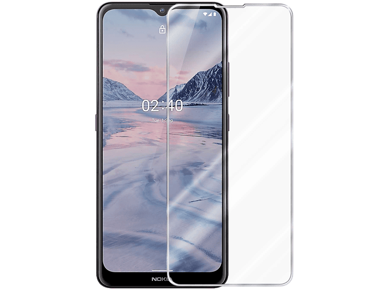 Nokia 2,4) Glas Schutzfolie(für CADORABO Schutzglas Tempered