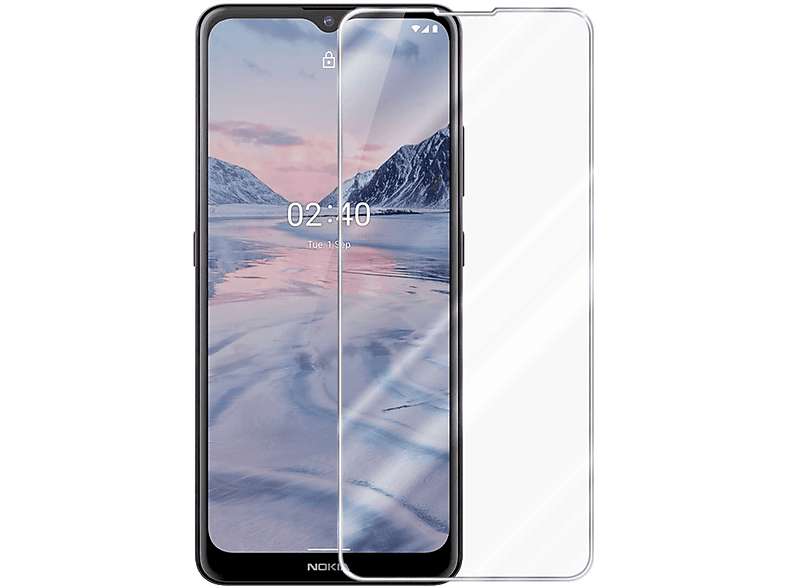 Schutzfolie(für Tempered CADORABO Schutzglas Glas Nokia 2,4)