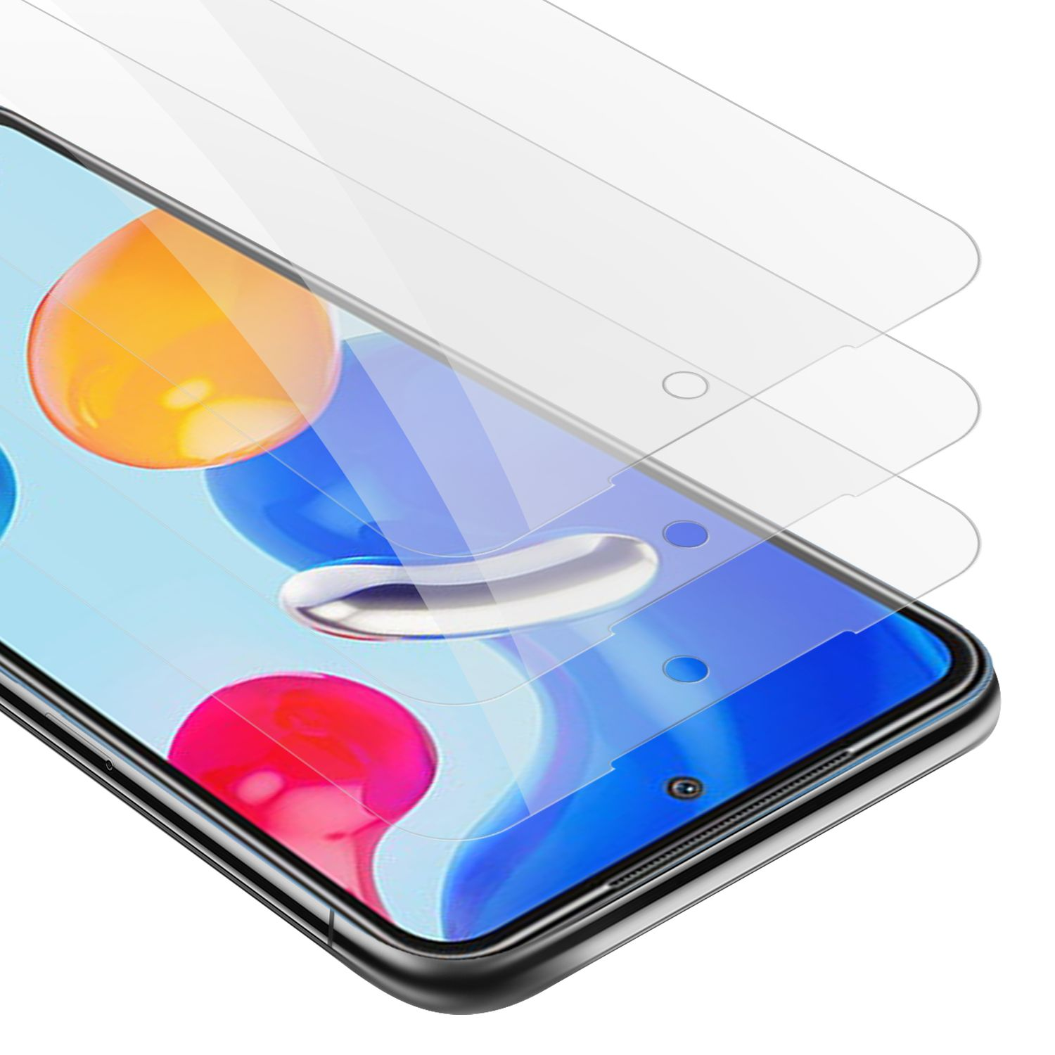 Glas Xiaomi 11 Tempered / 11S Schutzfolie(für 4G NOTE Schutzglas 3x RedMi 4G) CADORABO