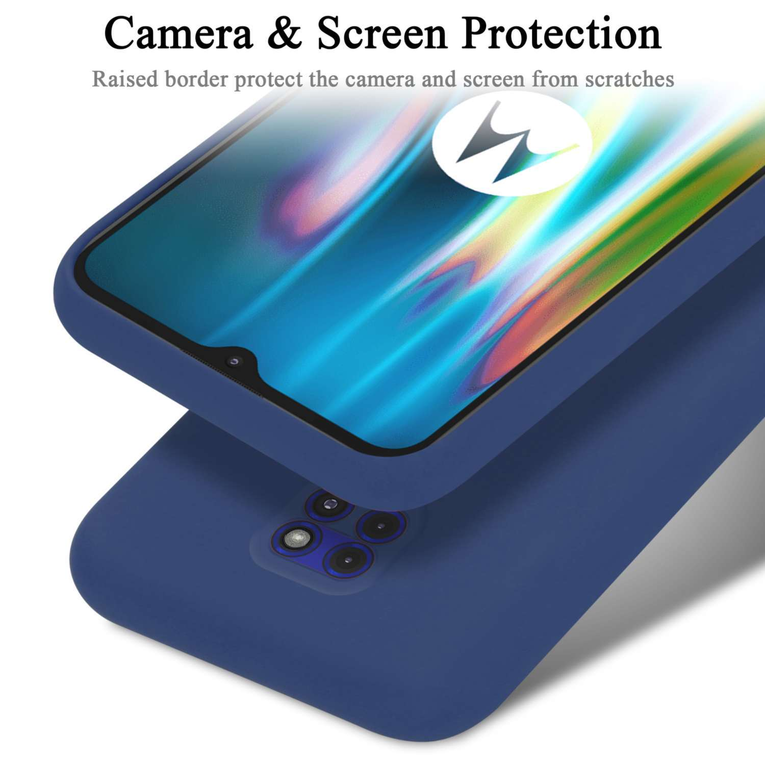 Custodia In Silicone Topme Per HONOR X7a – Cover Morbida Con Effetto Spazzolato, Antiurto, Blu