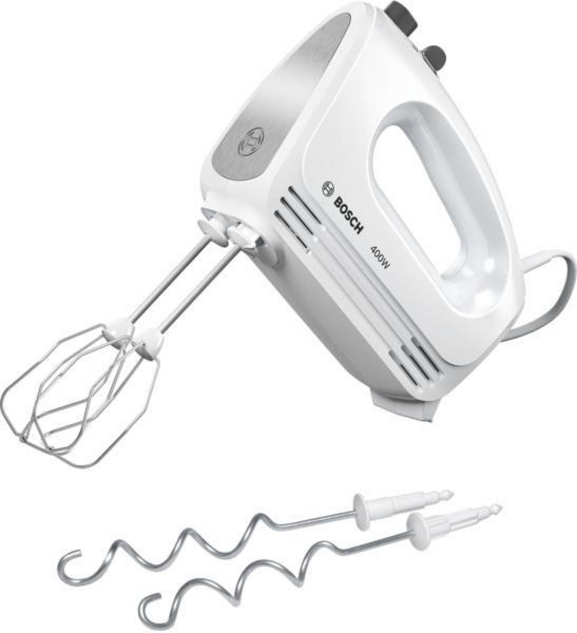 BOSCH MFQ24200 400 W El Blenderi Fırçalanmış Çelik, Beyaz