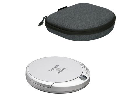LENCO CD-201SI+PBC-50GY | Schwarz-Grau Tragbarer CD Player MediaMarkt