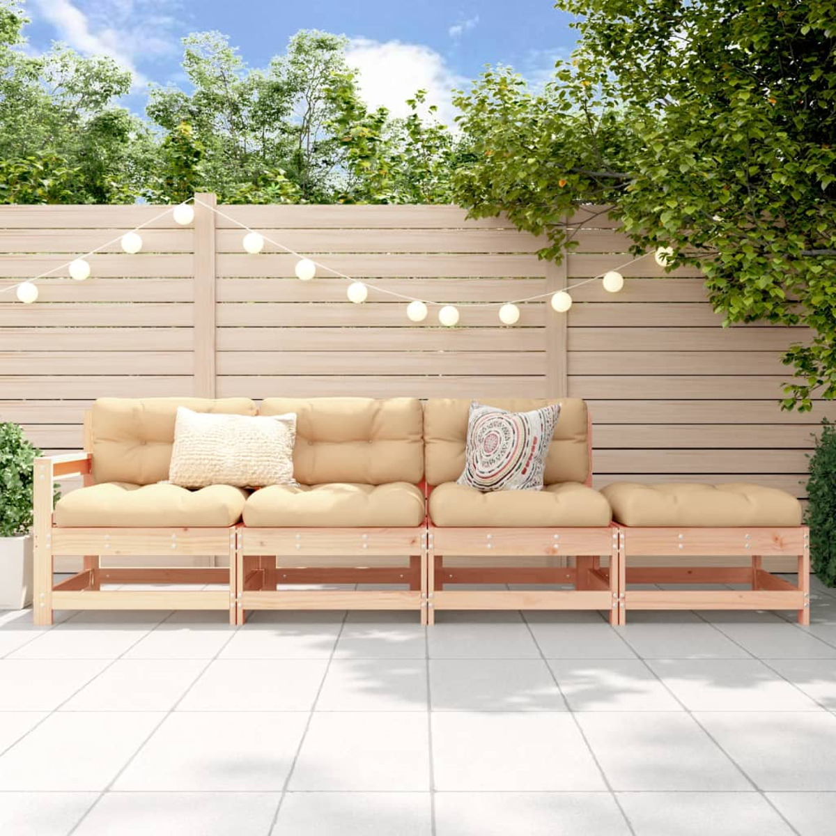 VIDAXL 825534 Gartensofa, Natur