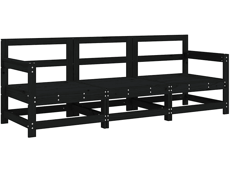 VIDAXL 825531 Gartensofa, Schwarz