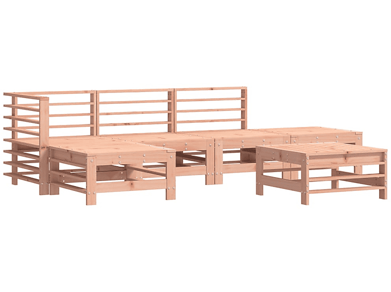 Gartentisch- Stuhlset, Natur und 3186331 VIDAXL