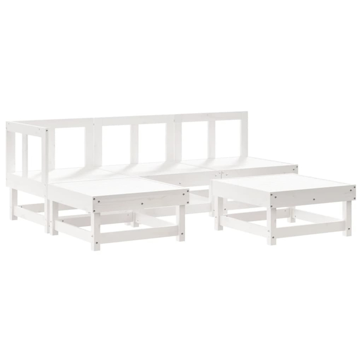 VIDAXL 3186516 Stuhlset, Gartentisch- und Weiß