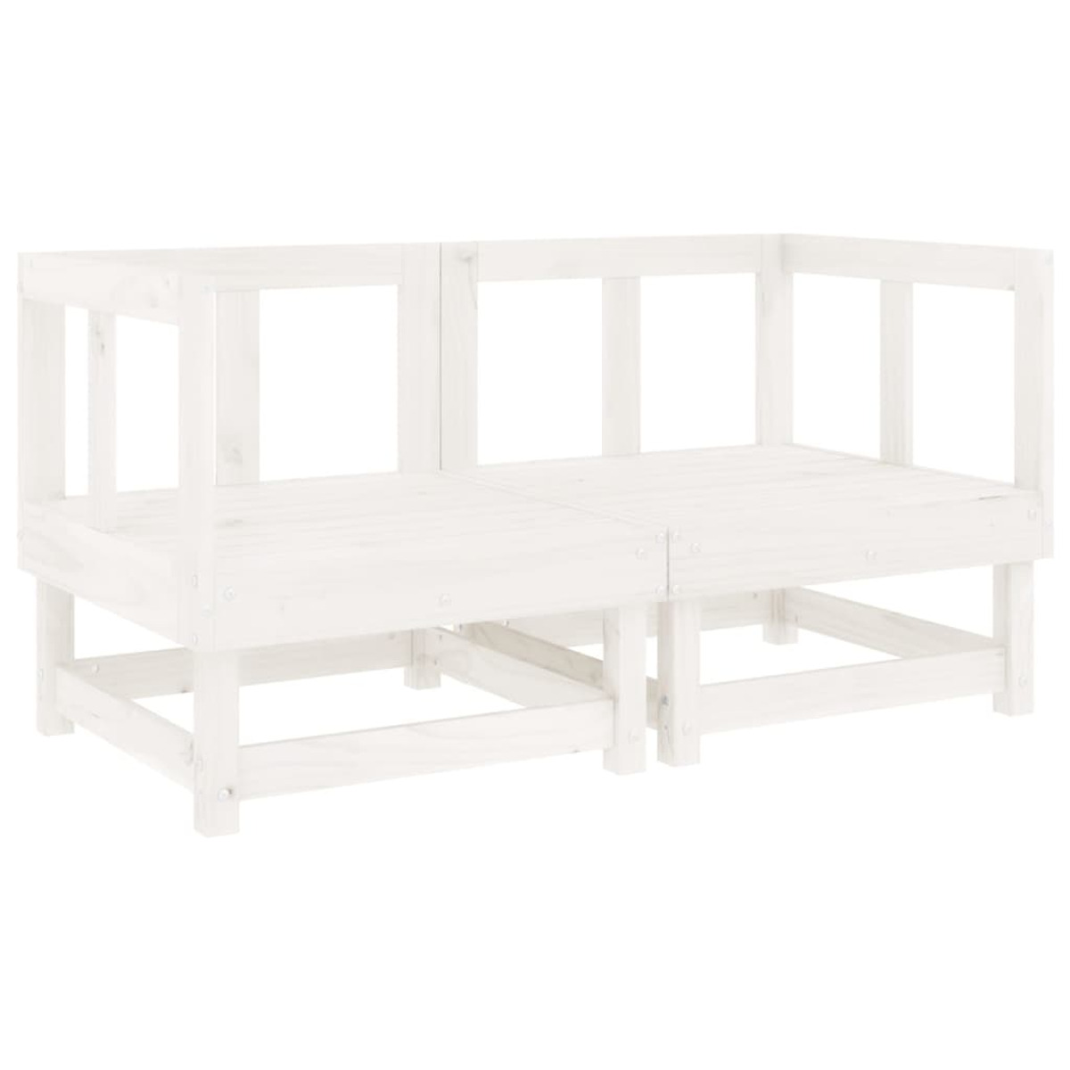 Gartentisch- Stuhlset, VIDAXL 3186411 und Weiß