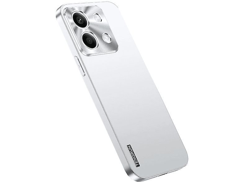 Redmi Metall Feinmattes Hülle, Backcover, Silber Note Design 13, Xiaomi, WIGENTO