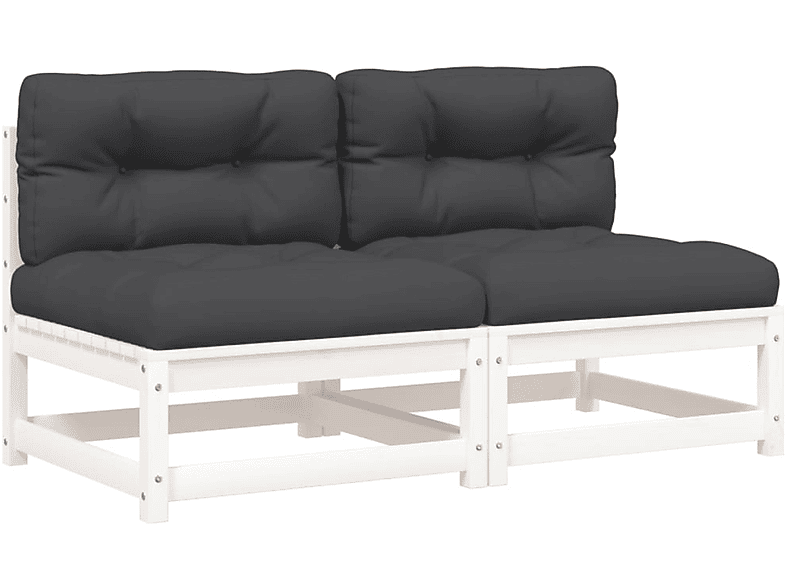 VIDAXL Weiß 838087 Gartensofa,