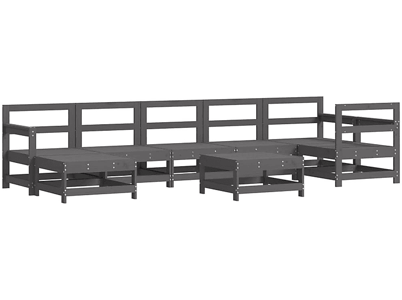 VIDAXL 3186293 Stuhlset, Grau und Gartentisch