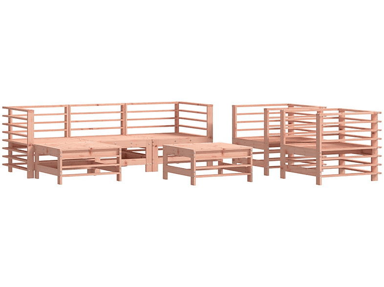 VIDAXL 3186268 Gartentisch- und Stuhlset, Natur | MediaMarkt