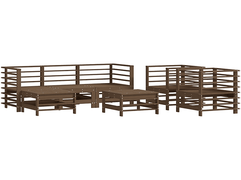 Honigbraun VIDAXL Stuhlset, Gartentisch- 3186238 und