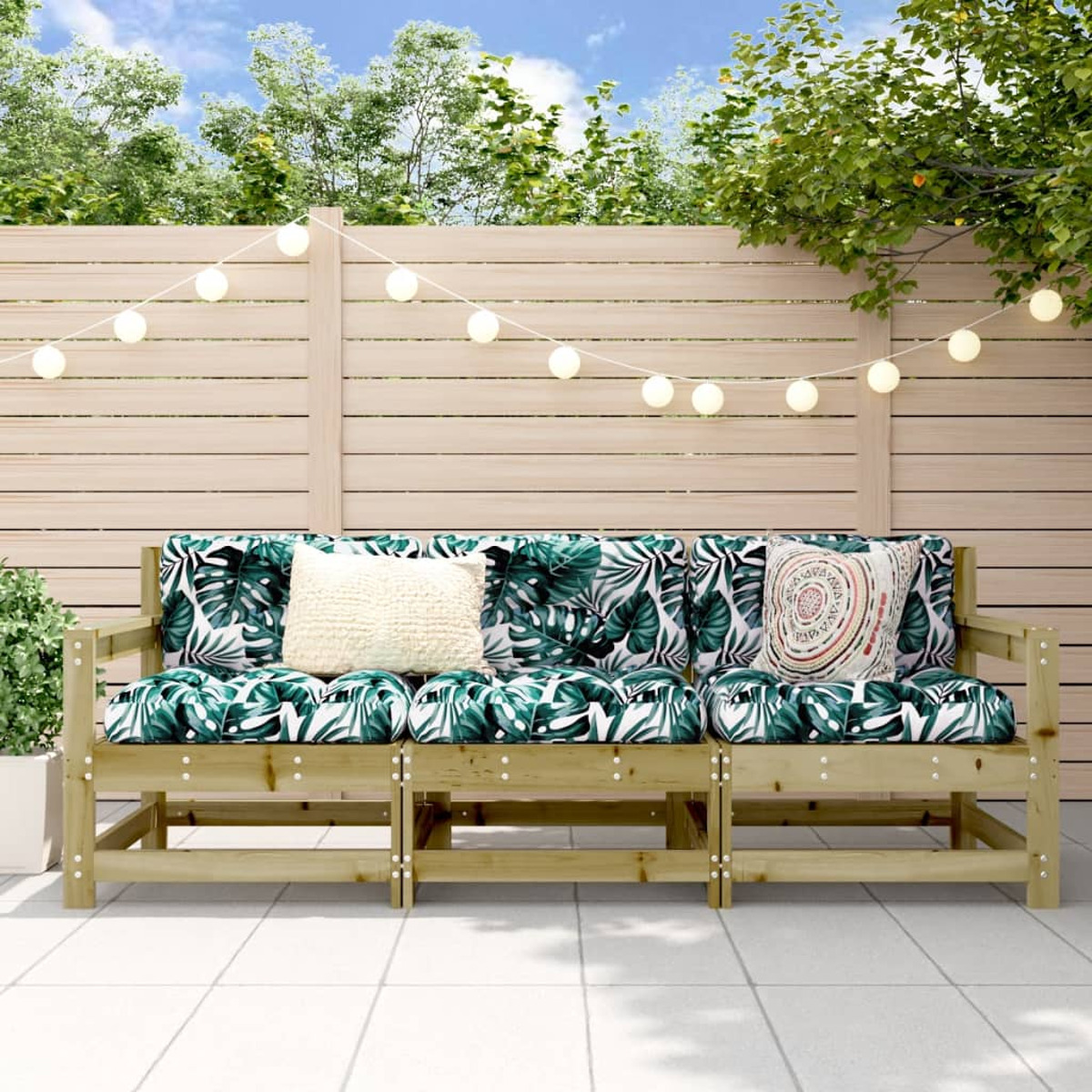 Gartensofa, VIDAXL 825533 Natur