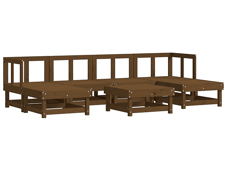 Honigbraun Gartentisch- Stuhlset, VIDAXL und 3186350